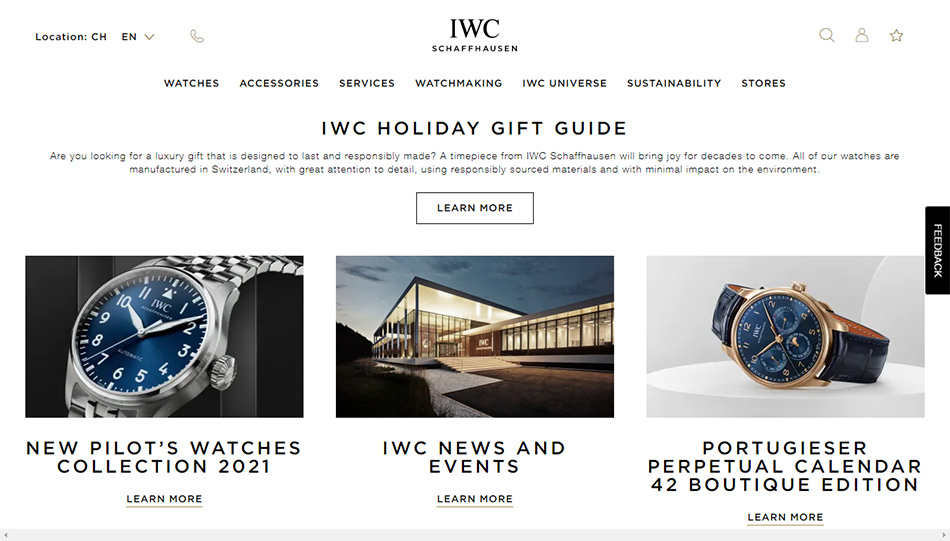 Web sajt IWC firme